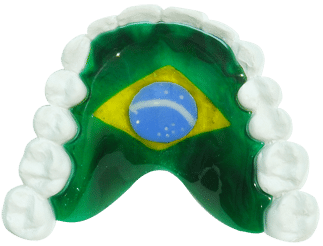 Brazil Flag Acrylic Appliance