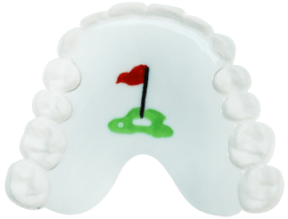 golf acrylic retainer