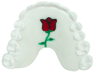 rose acrylic retainer